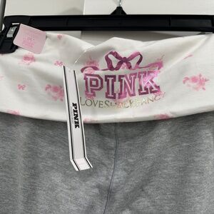 PINK X LOVESHACKFANCY FOLDOVER  LEGGINGS